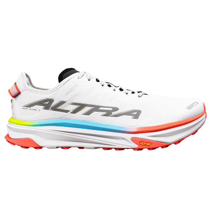 Altra Mens Mont Blanc Carbon - White/Black/Fiery Coral - Trail - AW26