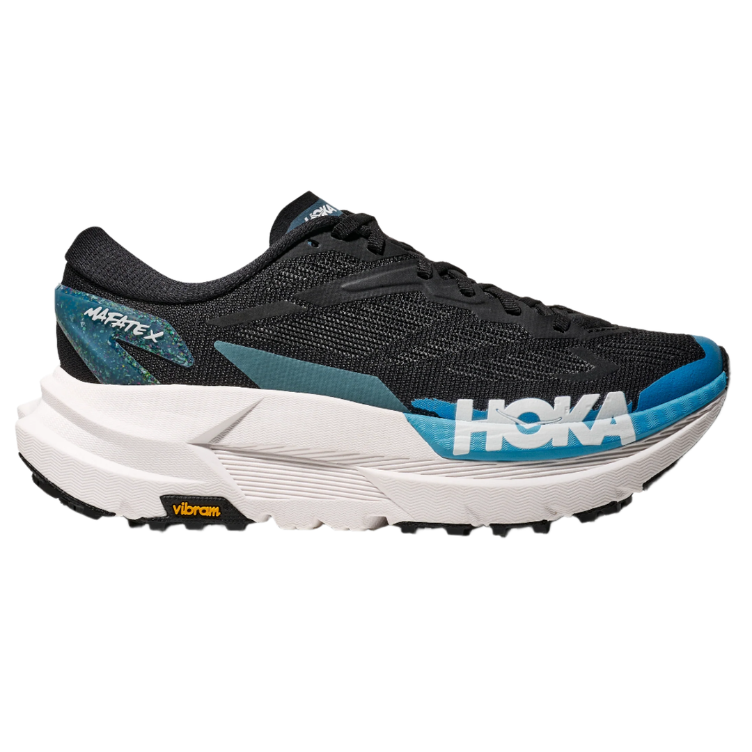 Hoka Womens Mafate X - Black/Skyward Blue - Trail - AW25