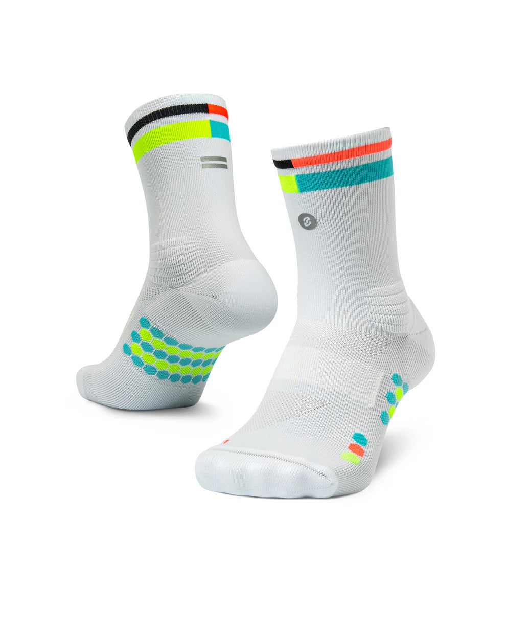 SHYU Racing Half Crew Socks - White/Mute/Ant