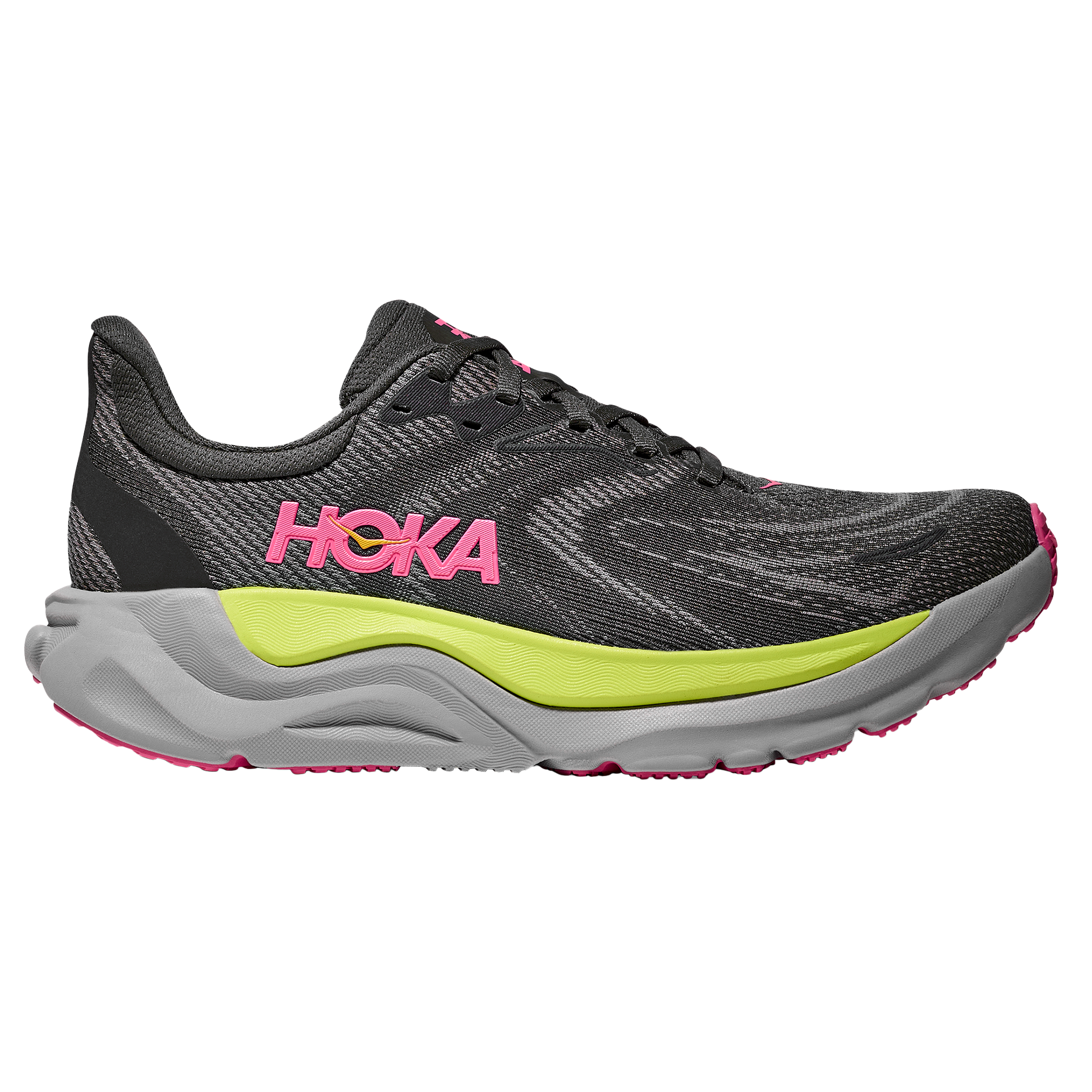 Hoka Damen Arahi 8 – Charcoal Grey/Grey Skies – Stabilität – AW25