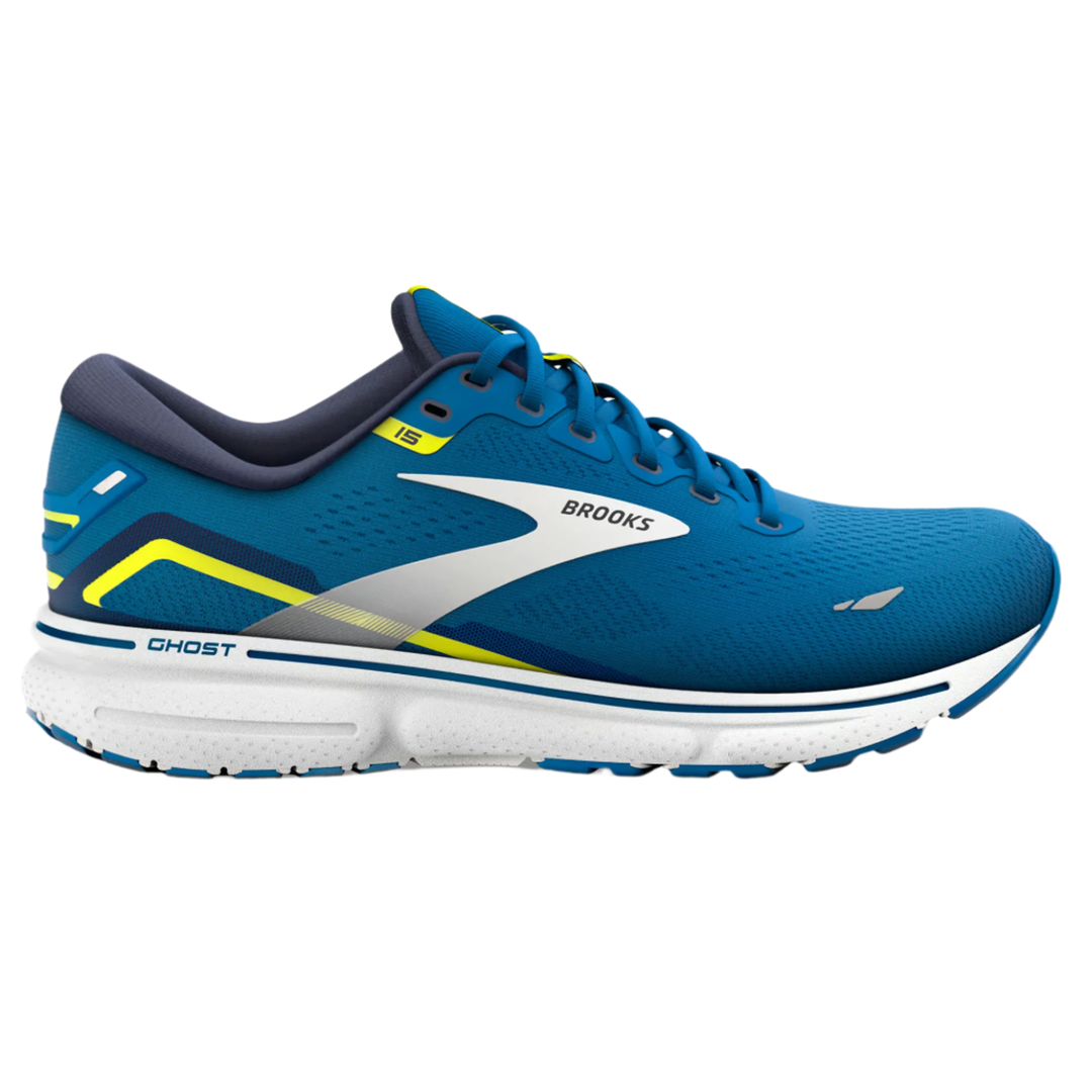 Brooks Mens Ghost 15 - Blue/Nightlife/White - Neutral