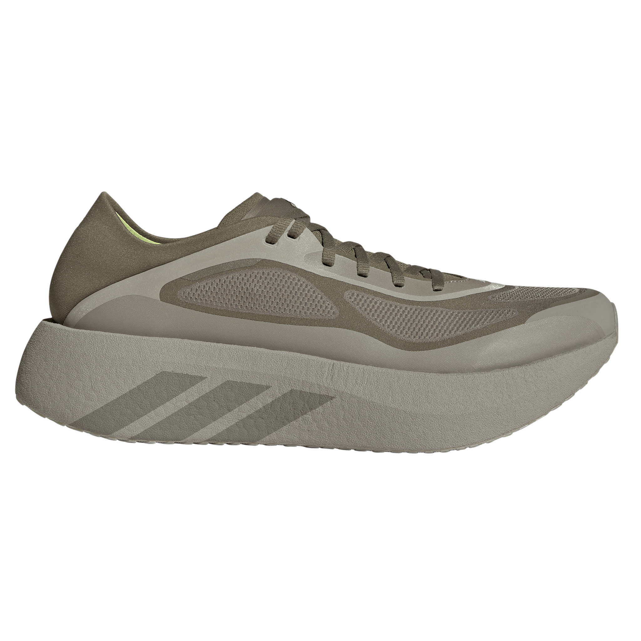 Adidas Mens Hyperboost Run - Silver Pebble/Medium Dark Khaki/Frozen Lemon - Neutral - AW26
