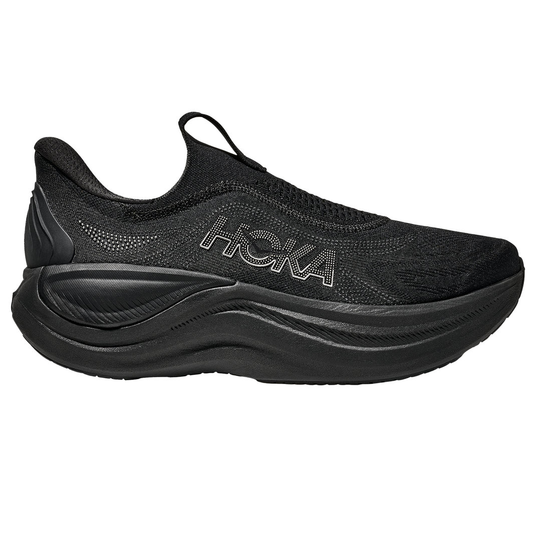 Hoka Mens Skyward Laceless - Black/Black - Neutral - AW25