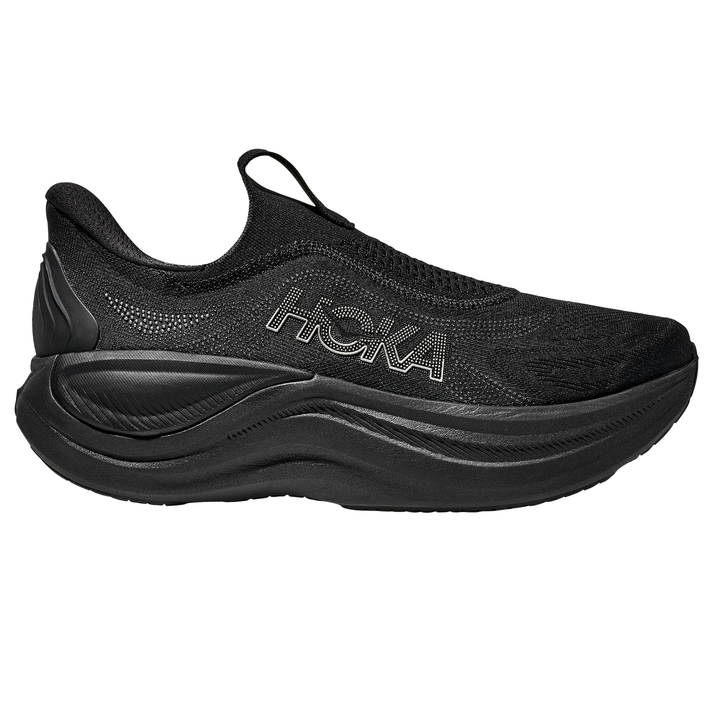 Hoka Mens Skyward Laceless - Black/Black - Neutral - AW25