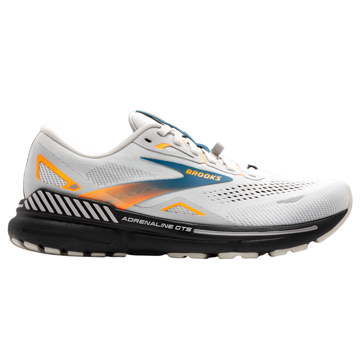 Brooks Mens Adrenaline GTS 23 GTX - Oyster Mushroom/Orange/Blue - Stability
