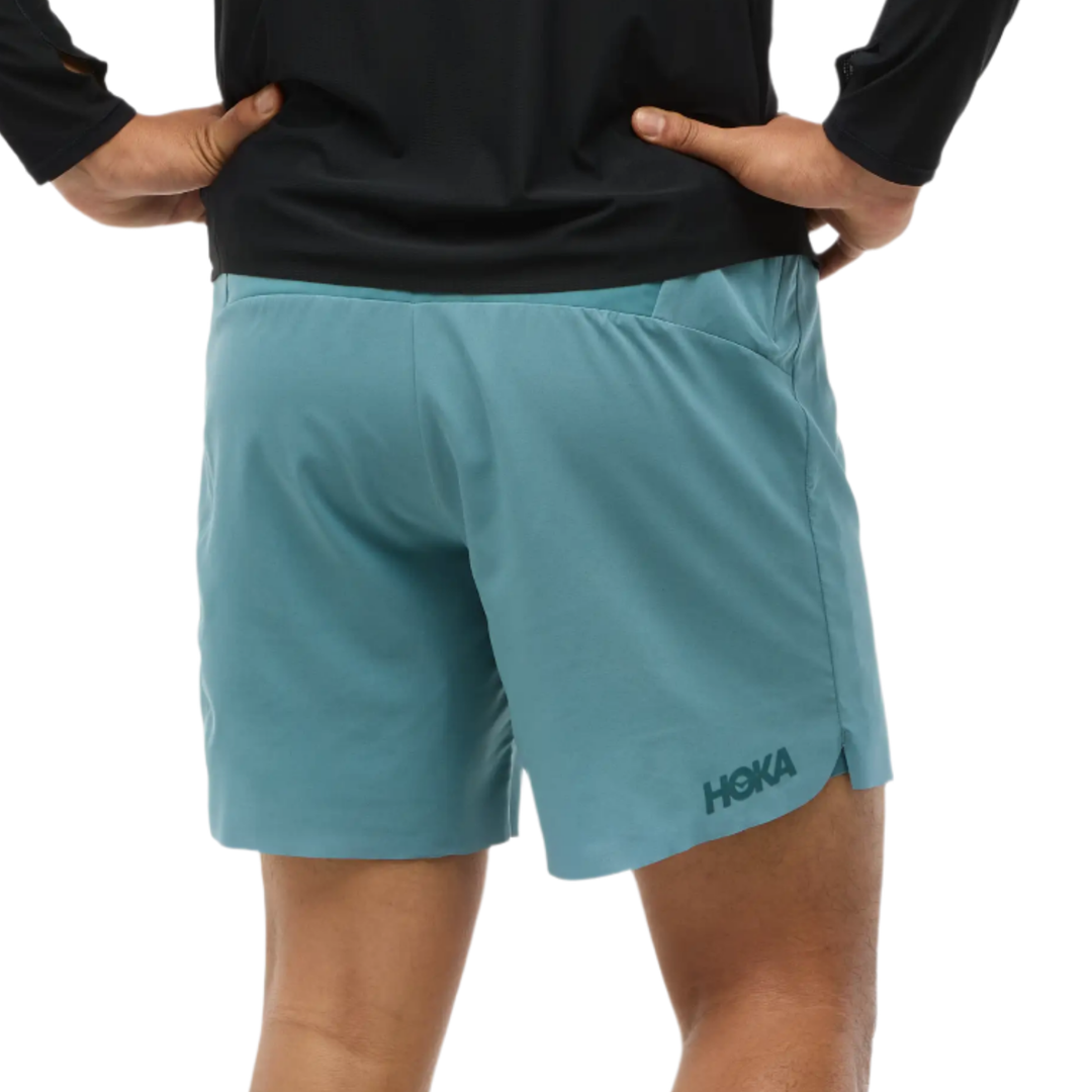 Hoka Mens Glide 7" 2in1 Short - Mountain Fog