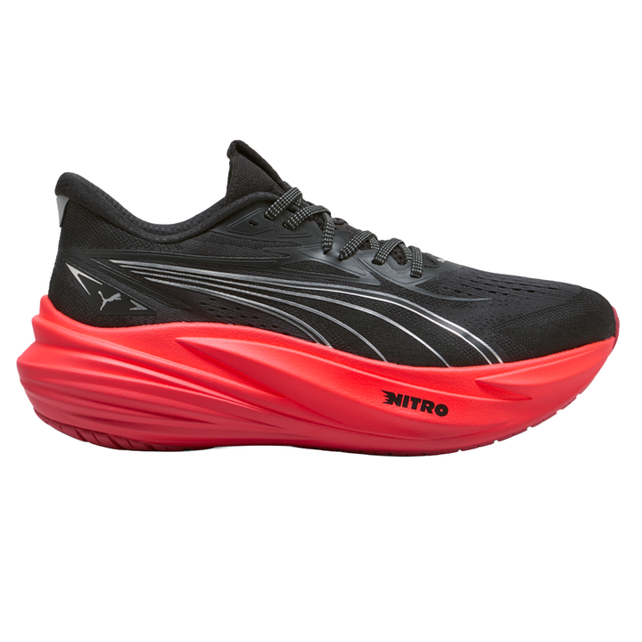 Puma Mens MagMax NITRO 2 - Puma Black/Ultra Red - Neutral - AW26
