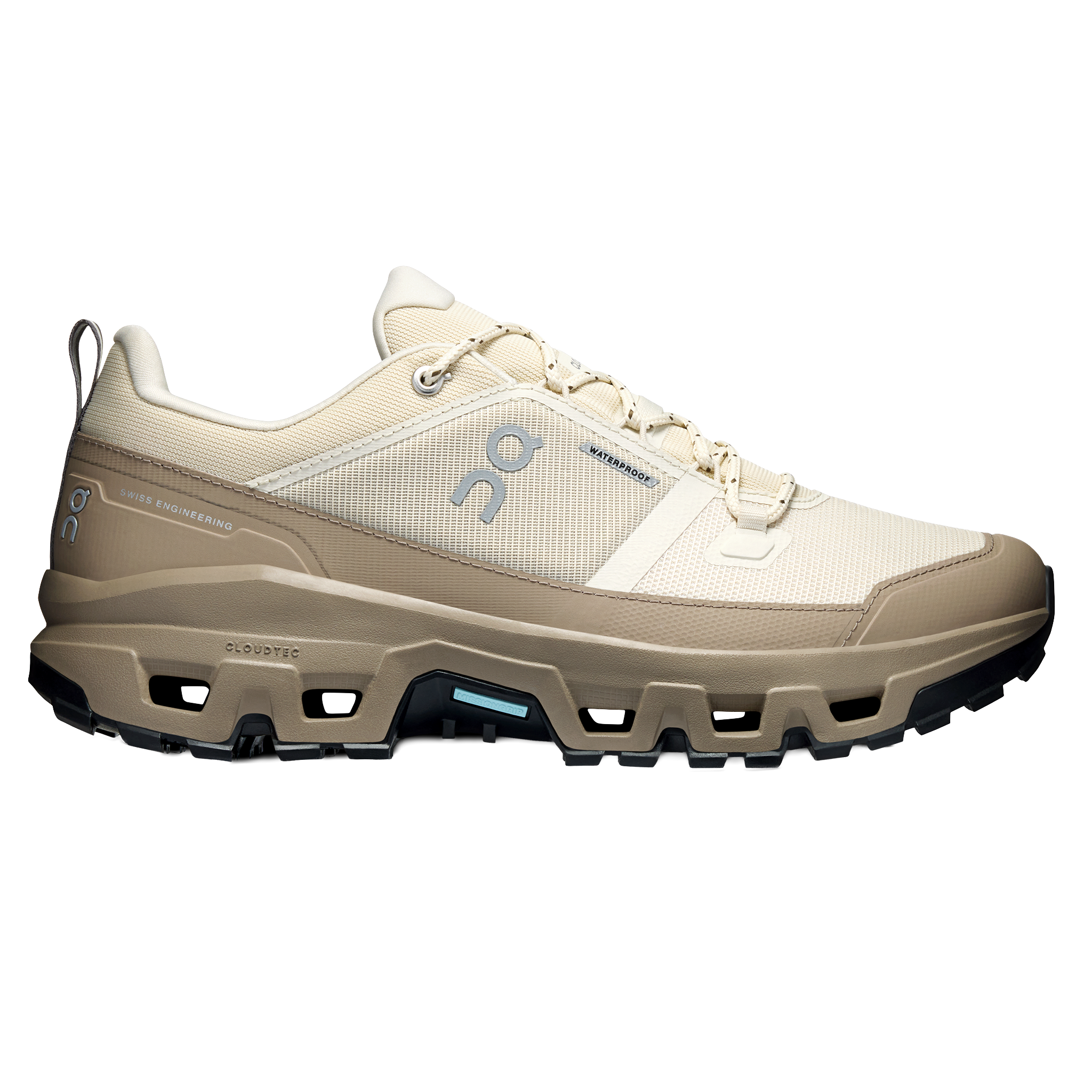 ON Mens Cloudrock Low Waterproof - Grain/Soba - Trail - AW26