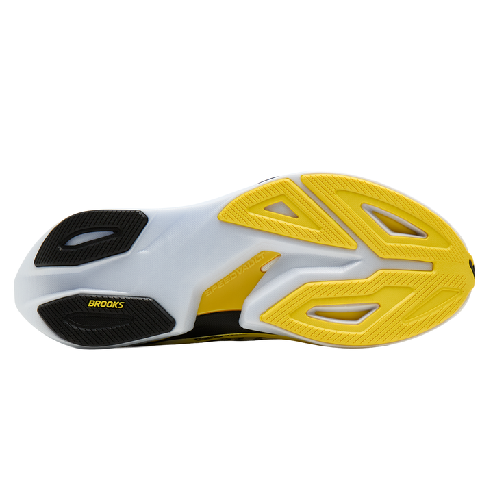 Brooks Mens Hyperion Max 4 - White/Cyber Yellow/Black - Neutral - AW26