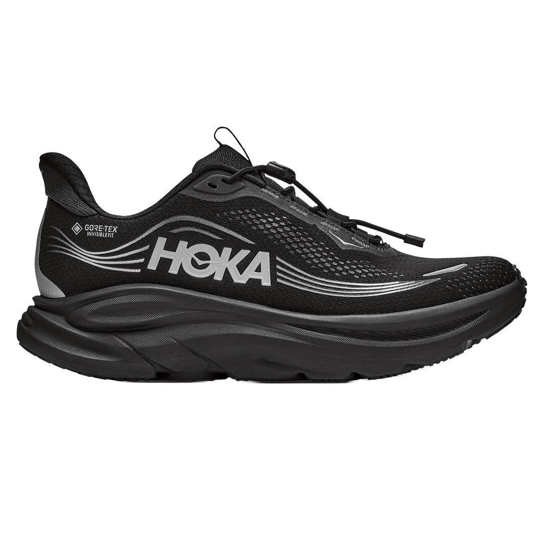 Hoka Mens Clifton 11 GTX - Black/Black - Neutral - AW26