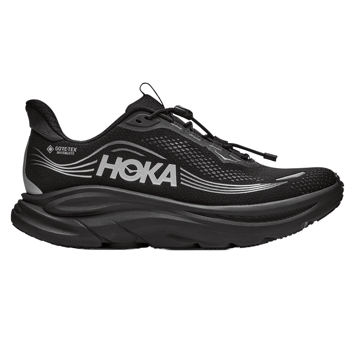 Hoka Mens Clifton 11 GTX - Black/Black - Neutral - AW26