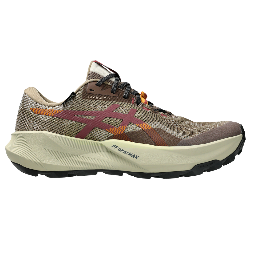 Asics Mens Trabuco 14 GTX - Taupe Grey/Oatmeal - Trail - AW26