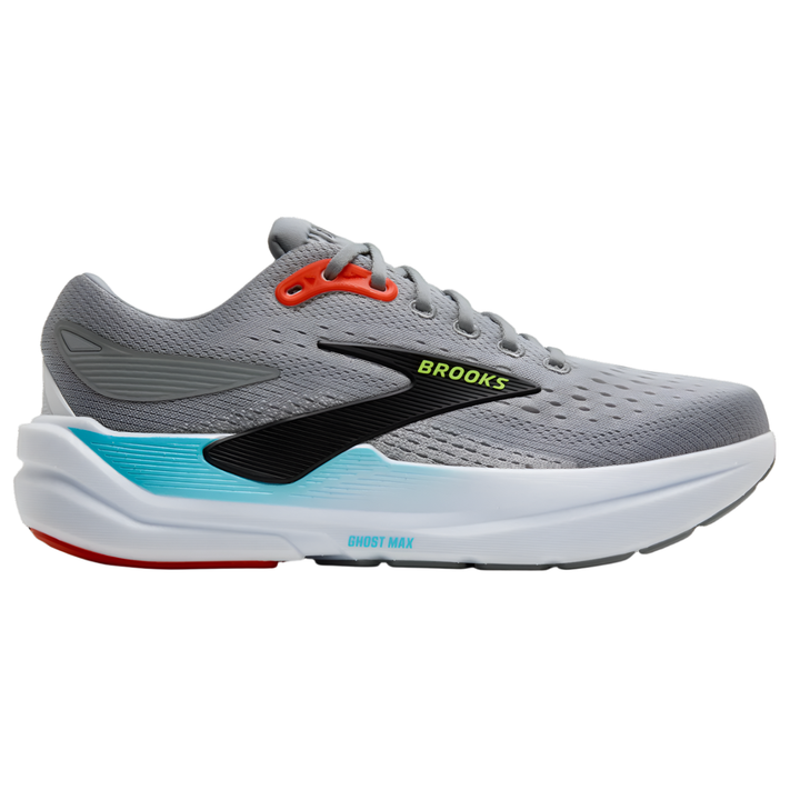 Brooks Mens Ghost Max 3 - Primer Grey/Antarctica/Red - Neutral - AW25