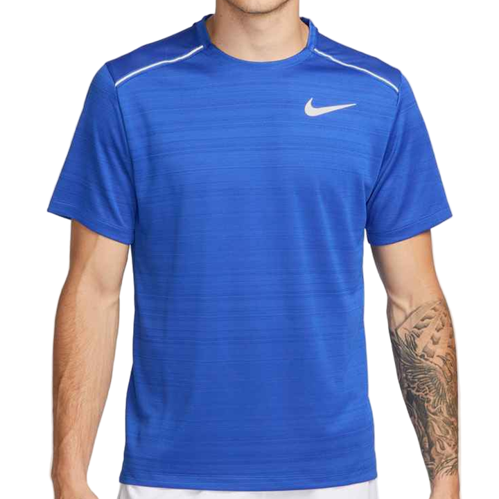 Nike Mens Dri-FIT Miler Tee- Game Royal/Reflective Silver