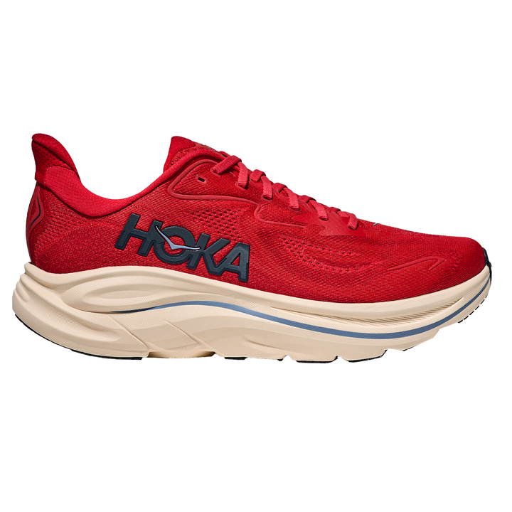 Hoka Mens Clifton 10 - Vermillion/Varsity Navy - Neutral - SS26