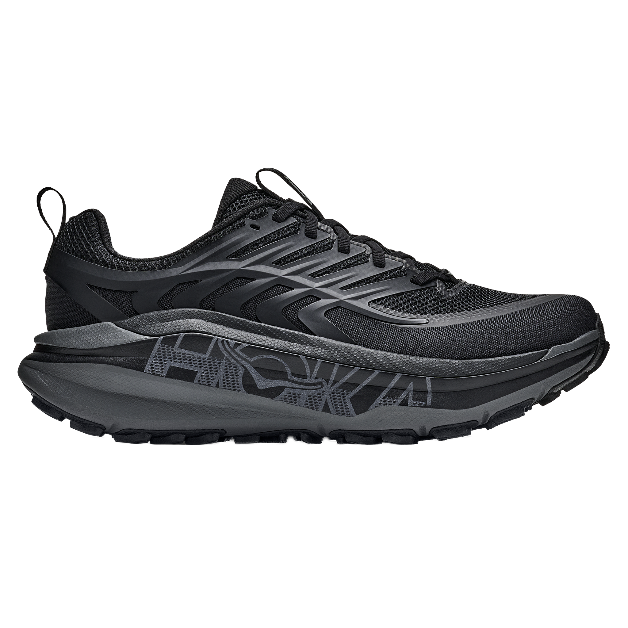 Hoka Mens Stinson 8 - Black/Outer Orbit - Trail - AW26