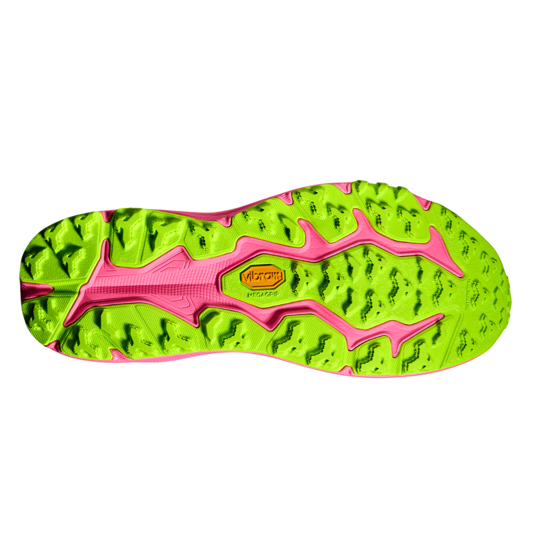 Hoka Mens Speedgoat 6 - Black/Neon Rose - Trail - AW25