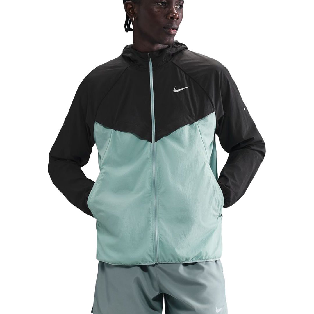 Nike Mens Repel UV Stride Jacket - Black/Cannon/Reflective Silver