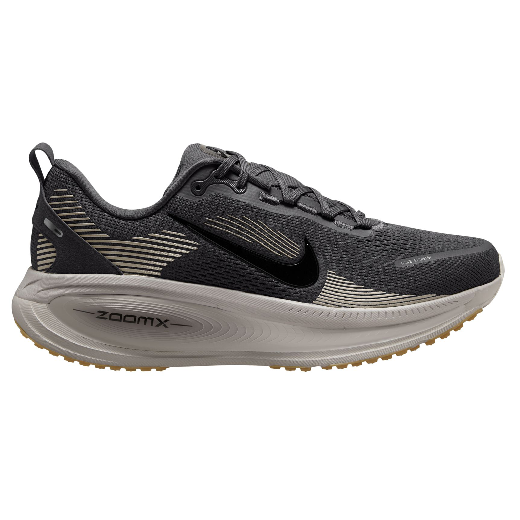 Nike Mens Vomero 18 - Medium Ash/Black/College Grey/Pale Ivory - Neutral - AW25