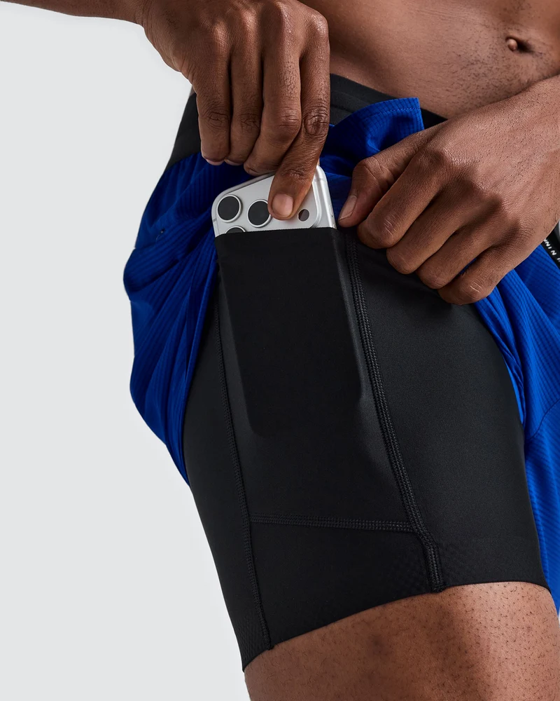 Bandit Men's Coolgrid 5" Run Shorts - Bauhaus Blue - AW26