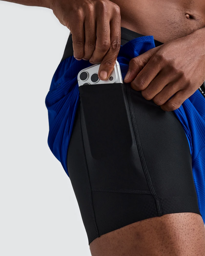 Bandit Men's Coolgrid 5" Run Shorts - Bauhaus Blue - AW26
