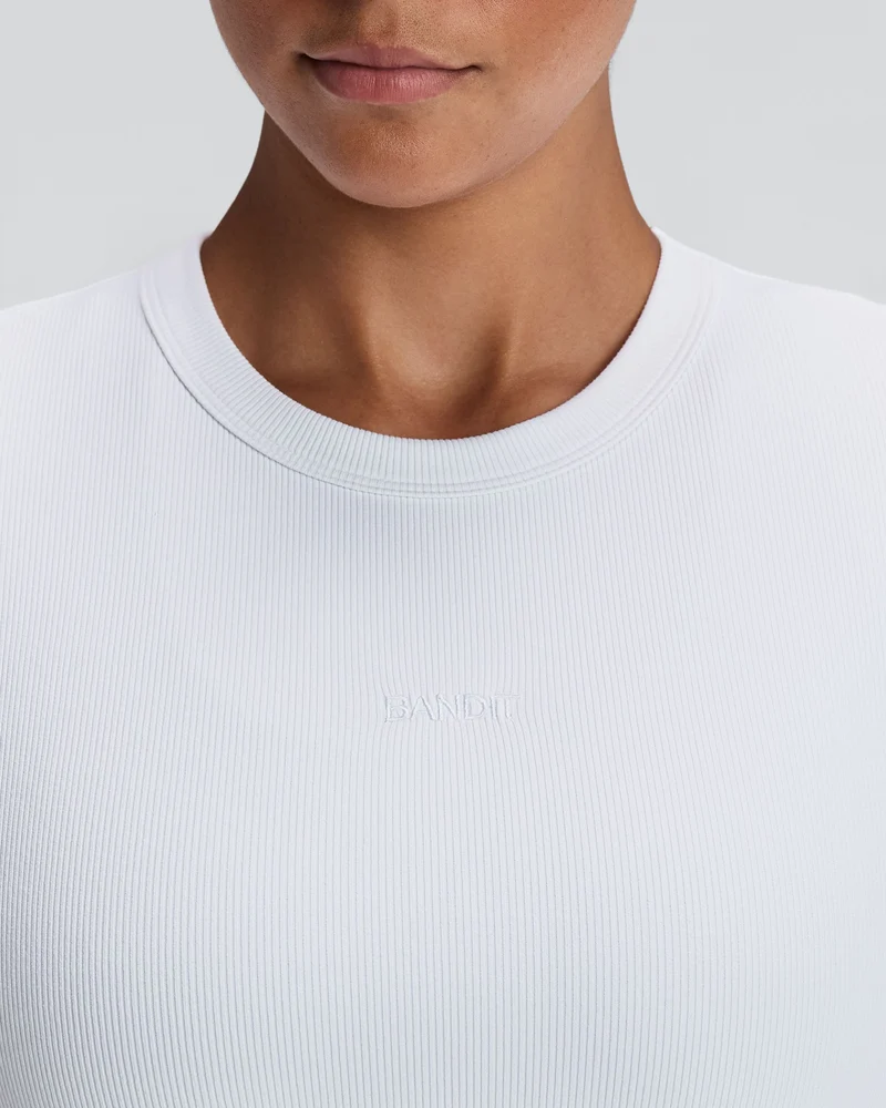 Bandit Womens Vituccia Cropped Performance Tee - White - AW26