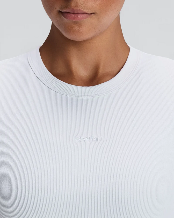 Bandit Womens Vituccia Cropped Performance Tee - White - AW26