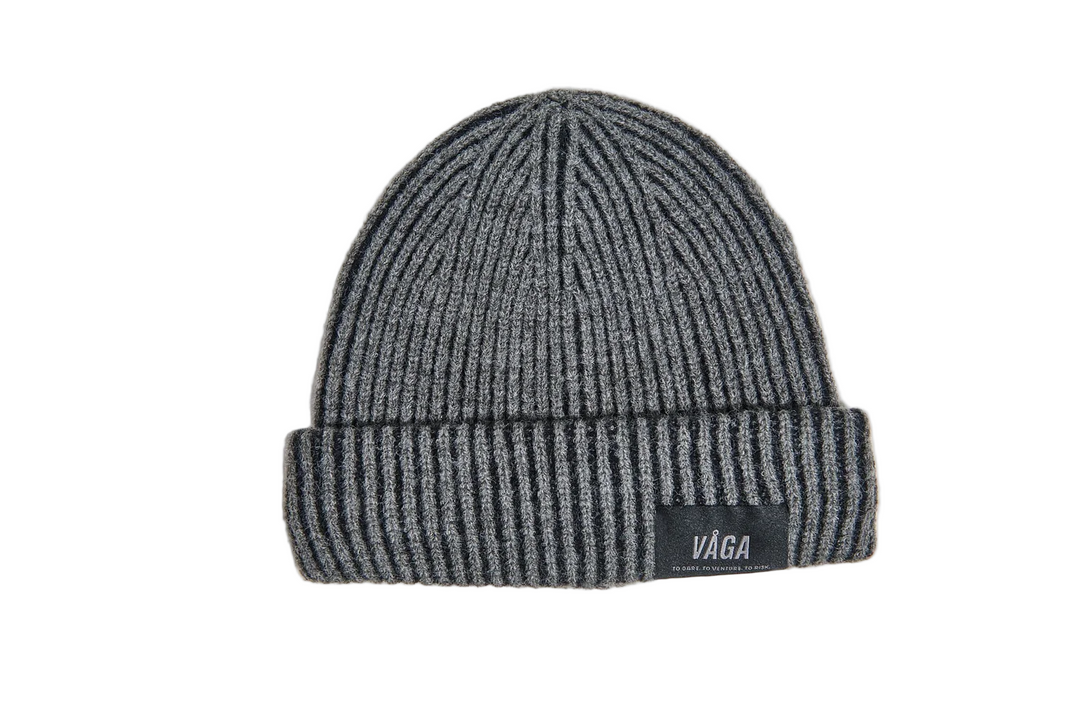 Vaga Midweight Beanie - Charcoal/Black - AW25