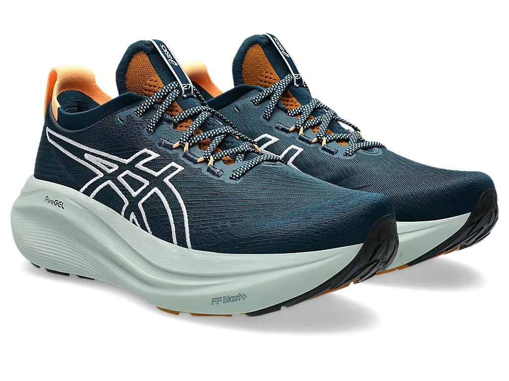 Asics Mens Gel Nimbus 27 TR - Nature Bathing/Tranquil Teal - Neutral - AW25