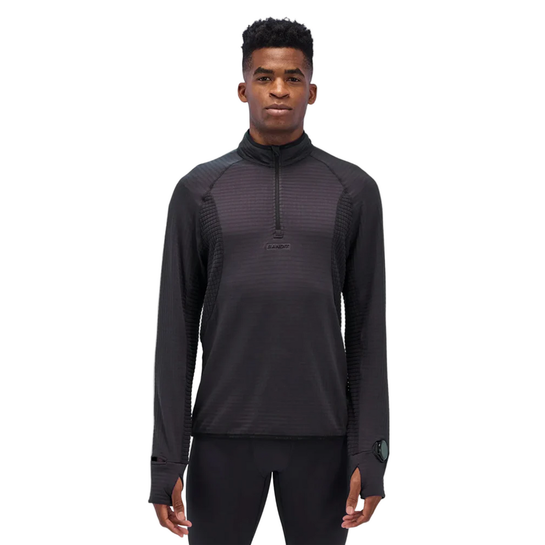 Bandit CaldoGrid Quarter Zip pour hommes - Ombre - SS26