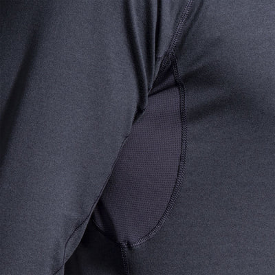 Brooks Mens Dash 1/2 Zip - Heather Concrete