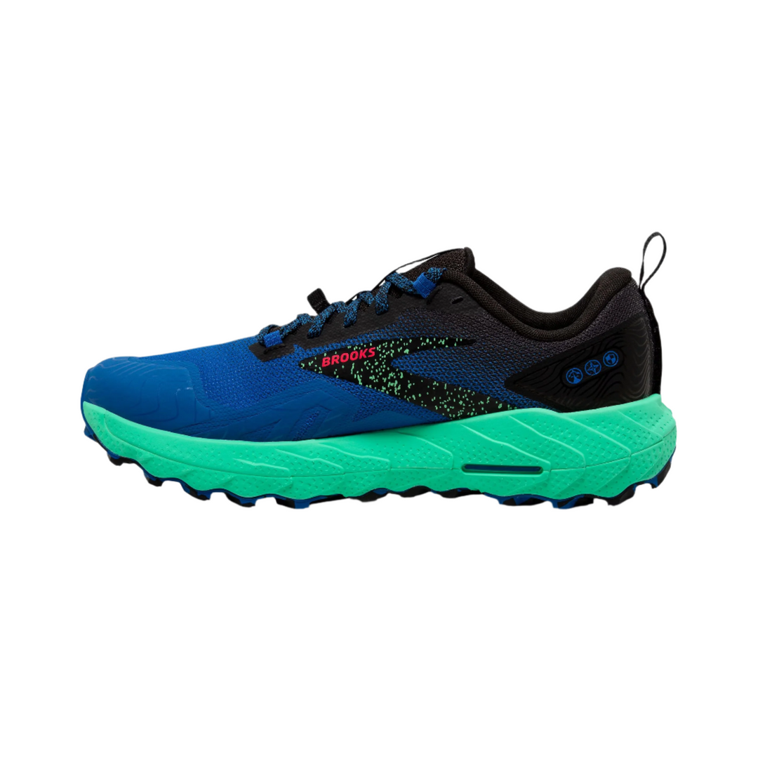 Brooks Mens Cascadia 17 - Victoria Blue/Black/Spring Bud - Trail