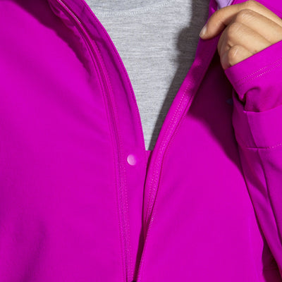 Brooks Womens Fusion Hybrid Jacket - Magenta/Heliotrope