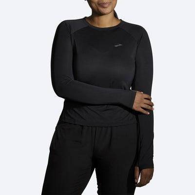 Brooks Womens Sprint Free Long Sleeve - Black