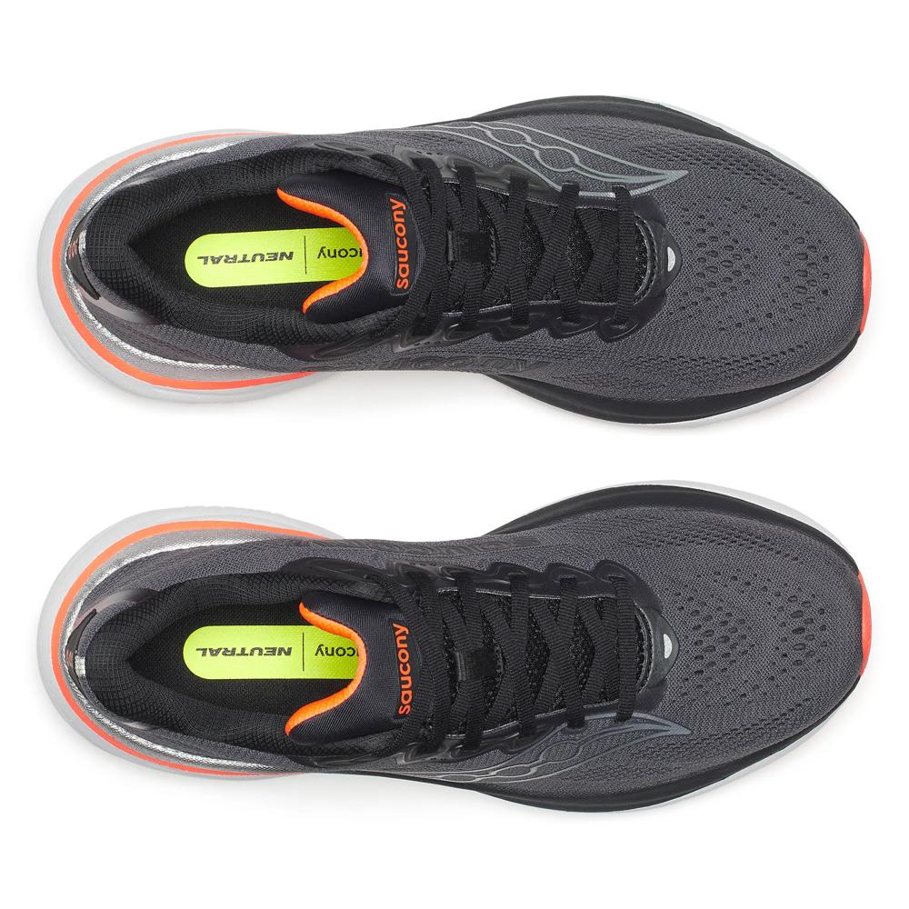 Saucony Mens Ride 19 - Carbon/Black - Neutral - AW26