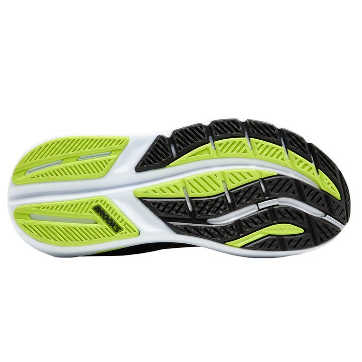 Brooks Mens Ghost Max 3 - Black/Navy/Acid Lime - Neutral - AW25