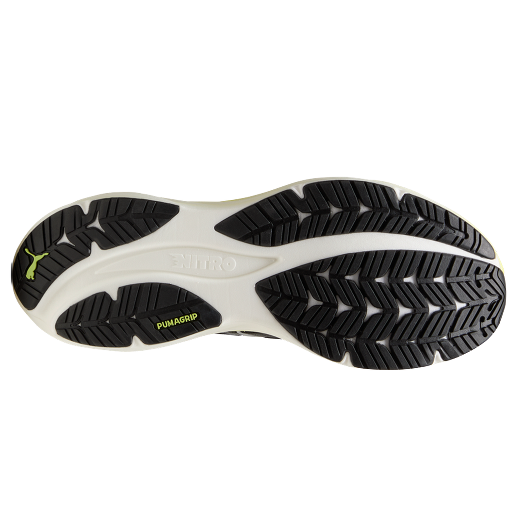 Puma Mens Magnify NITRO 3 - Puma Black/Sunny Lime - Neutral - AW26