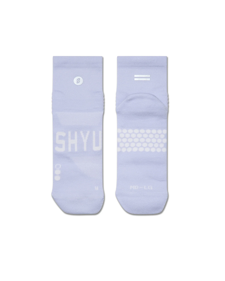 SHYU Racing Quarter Crew Socks - Lilac/Lilac/Lilac