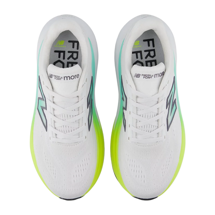 New Balance Womens Fresh Foam X More v6 - White/Bright Mint - Neutral - AW26