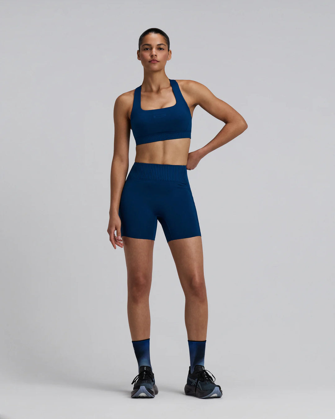 Bandit Womens Stamina Square Neck Bra - Ink Blue - SS26