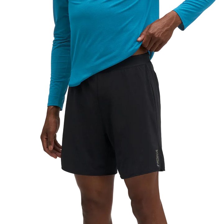 Hoka Mens Glide 7" 2in1 Short - Black - AW26