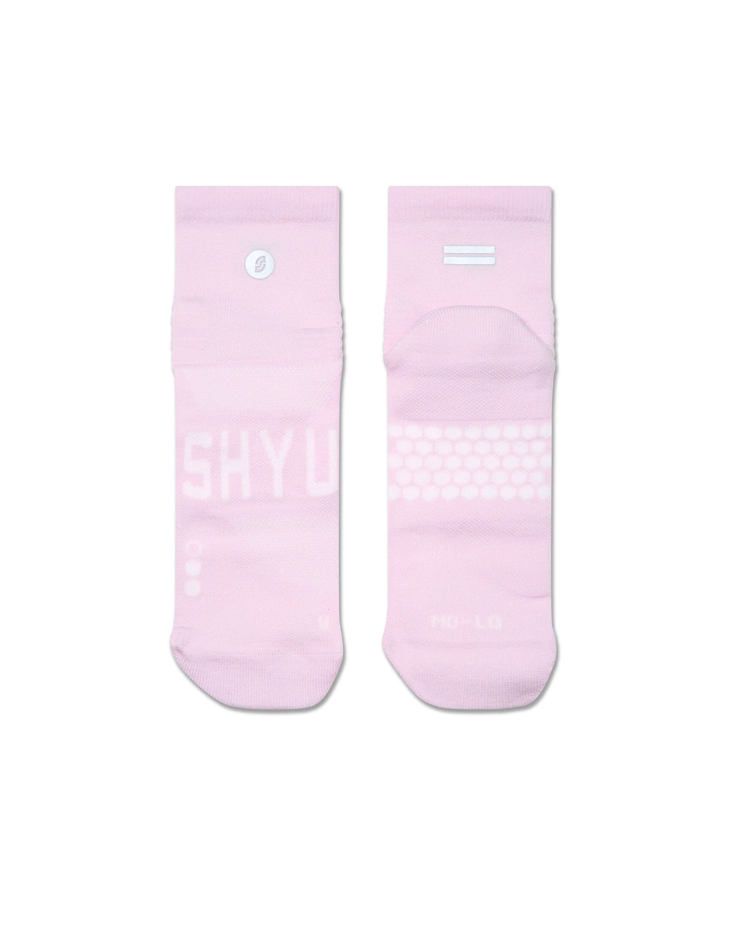 SHYU Racing Quarter Crew Socken – Blütenblatt/Blütenblatt/Blütenblatt