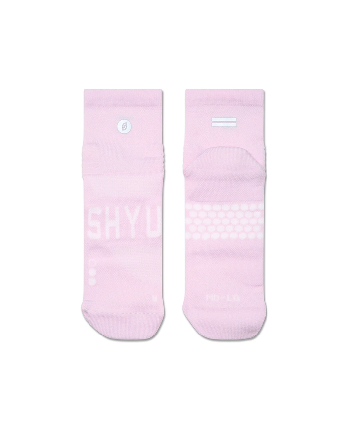 SHYU Racing Quarter Crew Socken – Blütenblatt/Blütenblatt/Blütenblatt