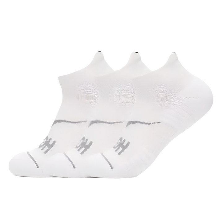 Hoka Unisex No-Show Run Sock 3-Pack - White/White/White