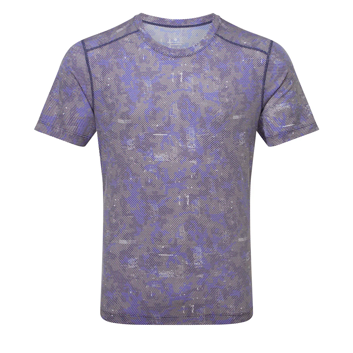 T-shirt RonHill Tech Golden Hour S/S pour hommes - Ocean Pixel - AW25