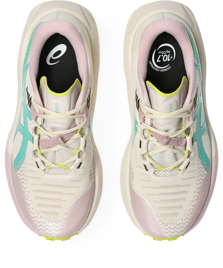 Asics Womens Trabuco Max 5 - Mineral Beige/Aurora Green - Trail - SS26
