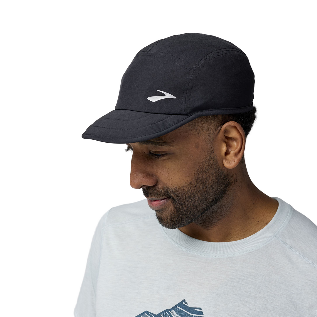 Brooks Unisex Lightweight Packable Hat 2.0 - Black