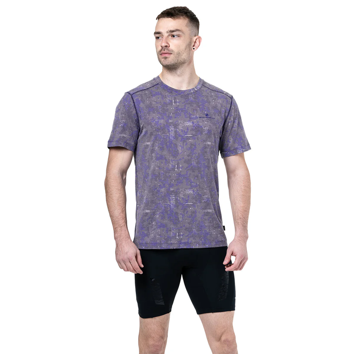 RonHill Mens Tech Golden Hour S/S Tee - Ocean Pixel - AW25