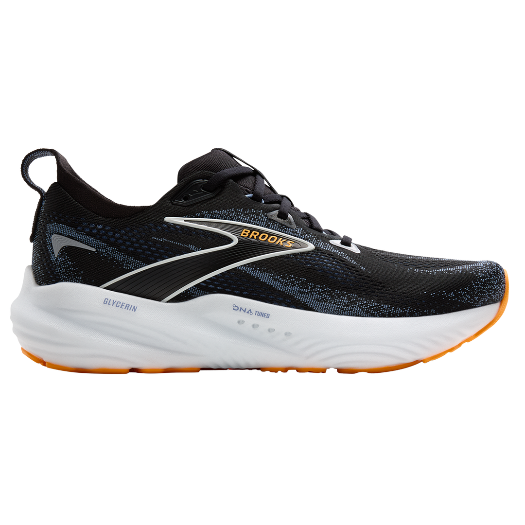 Brooks Mens Glycerin 22 - Black/Country Blue/Orange Pop - Neutral - SS25