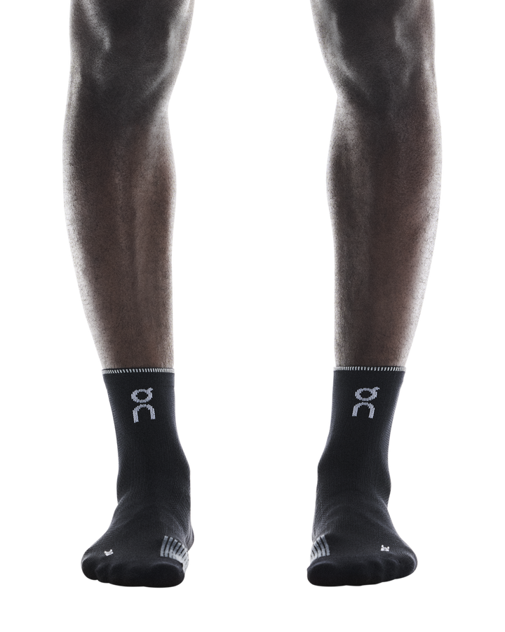 On Performance Run Sock Mid Unisex - Black/Eclipse